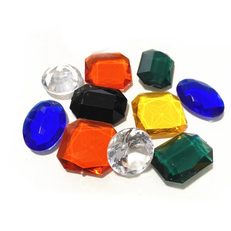 Metal Coins, Ingots, Token Capsules & Counters - Acrylic Player Counters - 10 Pack