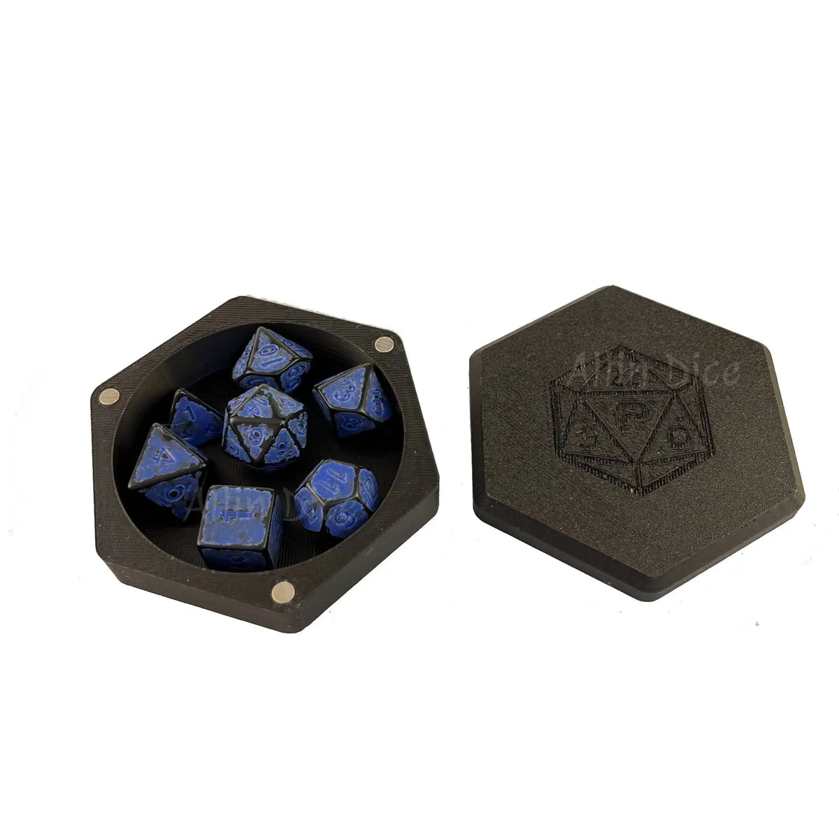 Acrylic Dice Storage Box - Matte Black – 17 Colours to Choose From