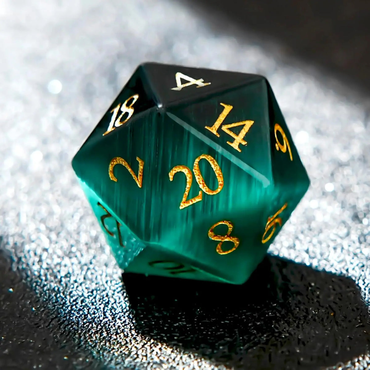 Green Cat's Eye Gem Die – 4 Colours to Choose From