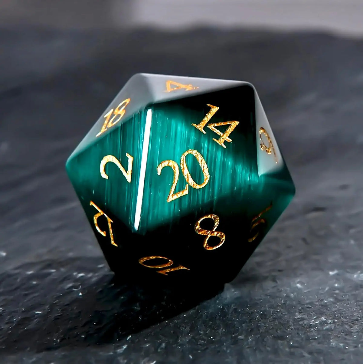 Green Cat's Eye Gem Die – 4 Colours to Choose From