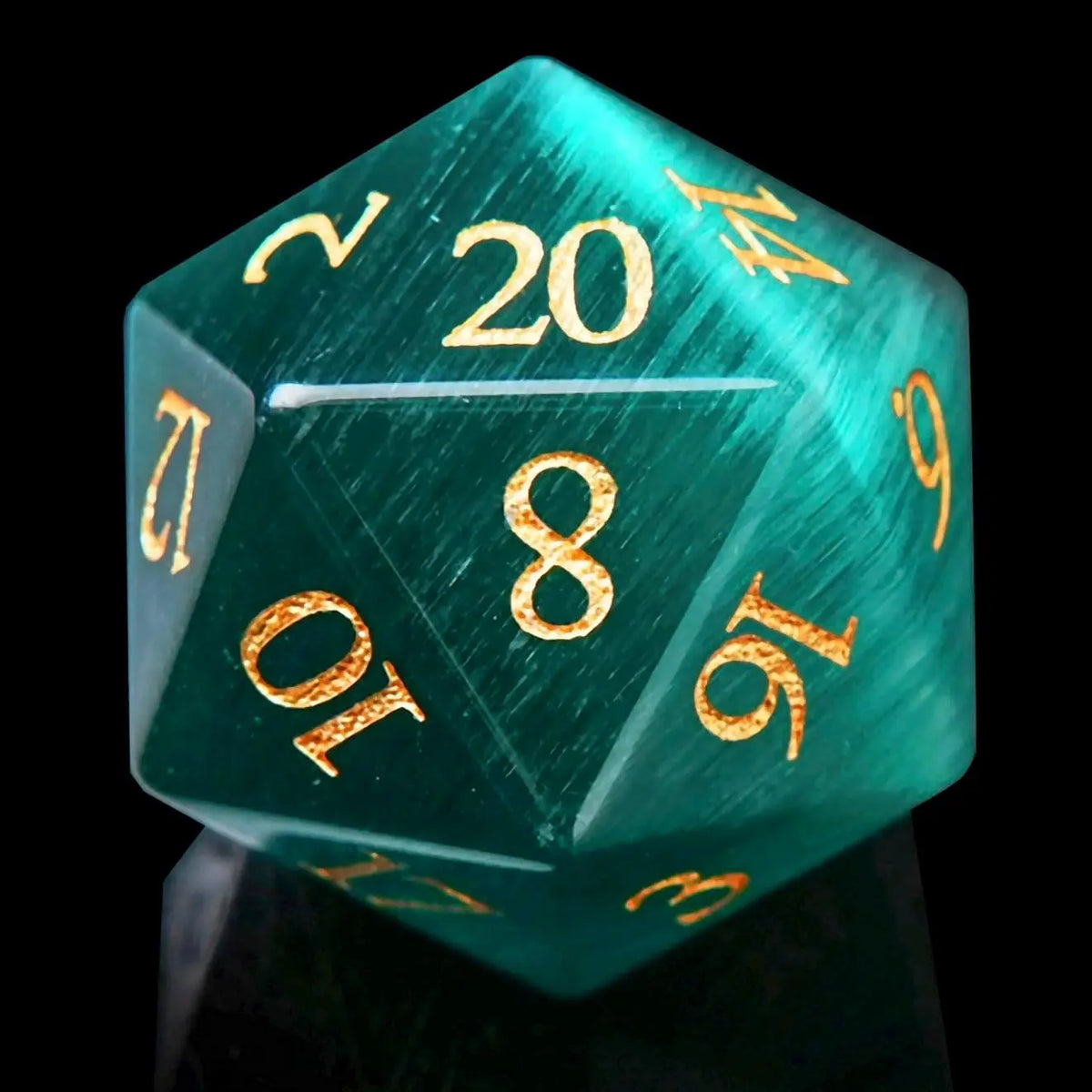 Green Cat's Eye Gem Die – 4 Colours to Choose From