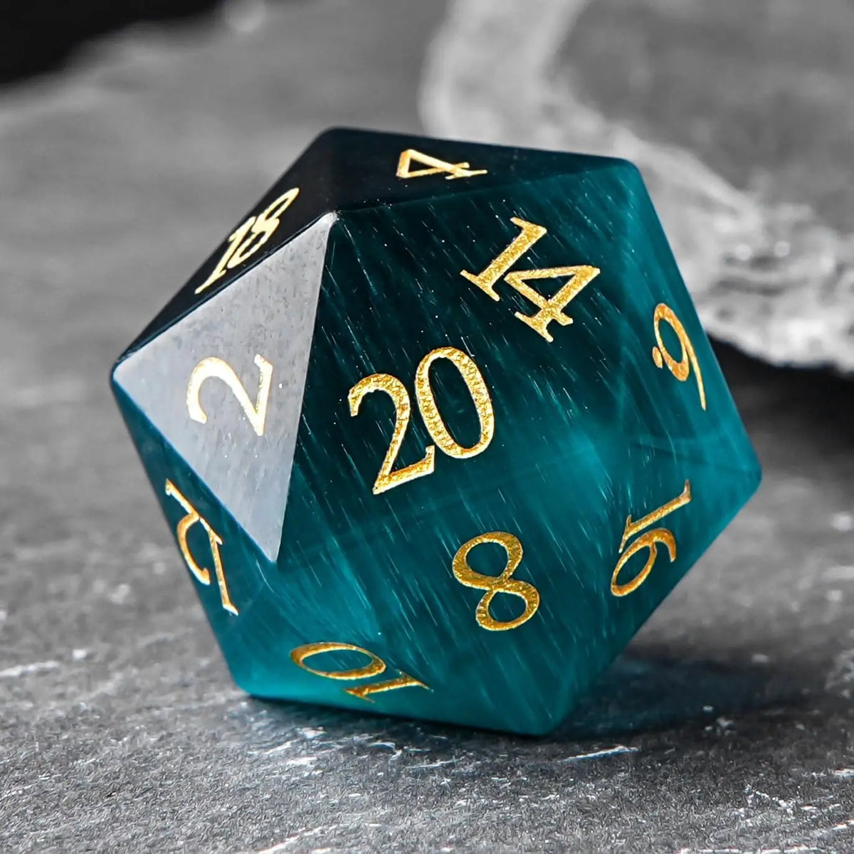Green Cat's Eye Gem Die – 4 Colours to Choose From