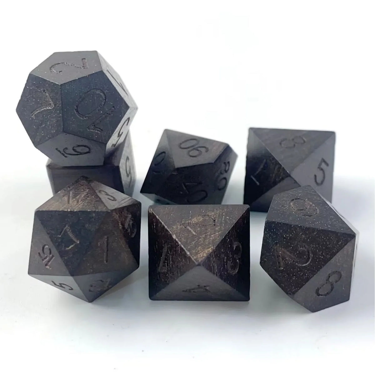 Wooden Dice Set – 12 Colours to Choose From