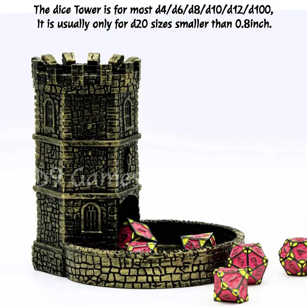 Vintage Castle Dice Tower – 3 Colours to Choose From