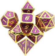 Customizable Logo Polyhedral Metal RPG Dice Set for Dungeons & Dragons Wholesale Board Game Accessory