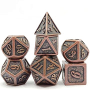 Customizable Logo Polyhedral Metal RPG Dice Set for Dungeons & Dragons Wholesale Board Game Accessory