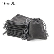 Set of 10 4.0" x 3.15" Durable Velvet Carry Bag Pouches w/Drawstring for Dice Jewelry Gift Packaging
