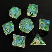 DND RPG Board Game Polyhedral Dice Set Sharp Resin D6 D20 for Dungeon Adventure and Board Games