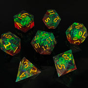 DND RPG Board Game Polyhedral Dice Set Sharp Resin D6 D20 for Dungeon Adventure and Board Games