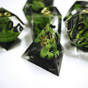 MINI PLANET Custom Wholesale Snake DnD Dice Set Handmade Resin Dice for Dungeons&Dragons Table Game Polyhedral Dnd Dice D6 D20