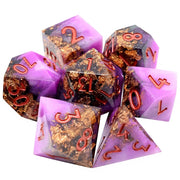 Board Games Polyhedral Edge Acrylic & Resin DND Dice Set with Square and 9-Piece for Role Playing Table Game Gift Rpg Dice-n15