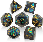 DND RPG Board Game Polyhedral Dice Set Sharp Resin D6 D20 for Dungeon Adventure and Board Games