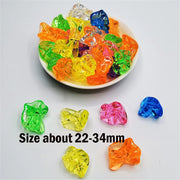 5 Pieces 30*30*22mm Acrylic Clear Animal Shape Game Pieces For Board Games Accessories