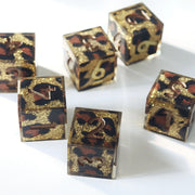 MINI PLANET Wholesale Custom Resin DND D6 Dice with Sharp Edges for TRPG COC, Dungeons & Dragons Board Games, 16mm 6-sided Dice