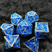 Hot Sale D20 Polyhedral Square Plated Eco-friendly Metal Dice Customizable Skeleton Hand Element Fantasy Sci-Fi New Foreign TRPG