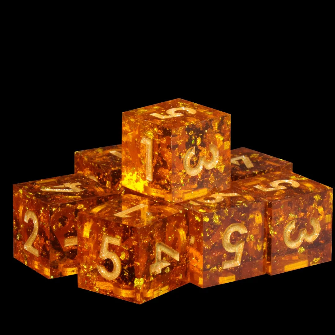 Resin Dice Set - Scorching Soul – 4 Colours to Choose From