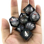 Santa's Liquid Core Sharp Edge Resin Dice Set RPG Dungeons & Dragons Board Game Board Game Accessories