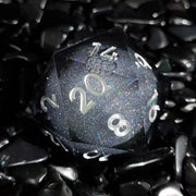 Custom 55MM High Quality D20 Dice and RPG Liquid Core Resin Dice Sharp Quicksand Dice