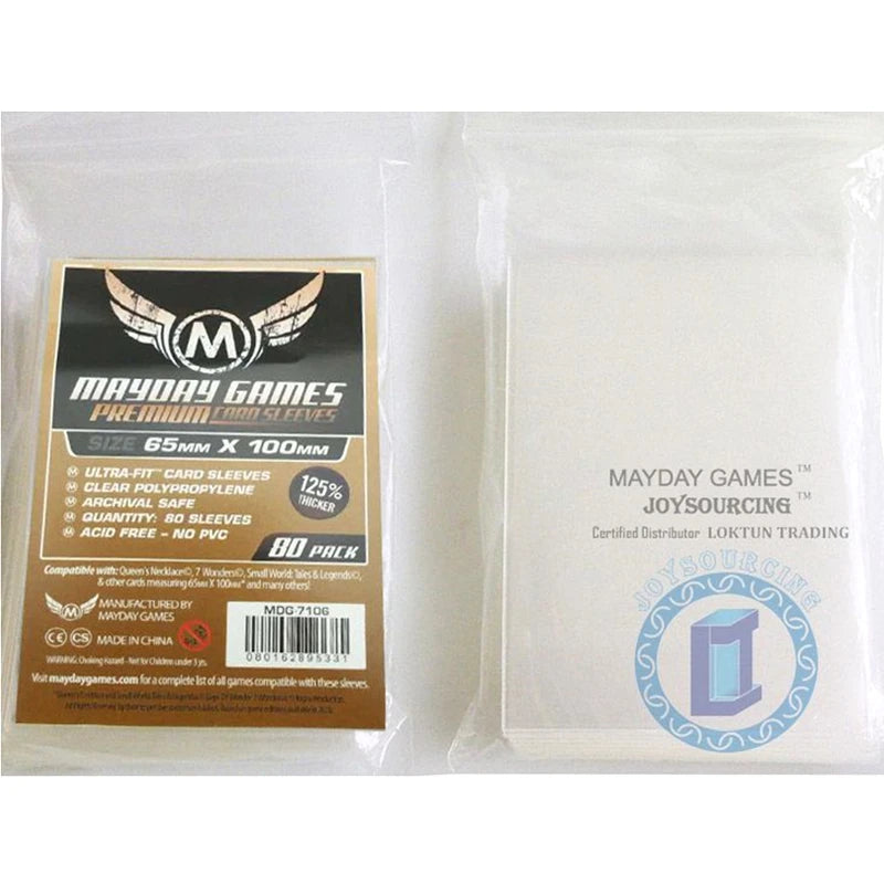 Clear Card Sleeves - 65x100mm