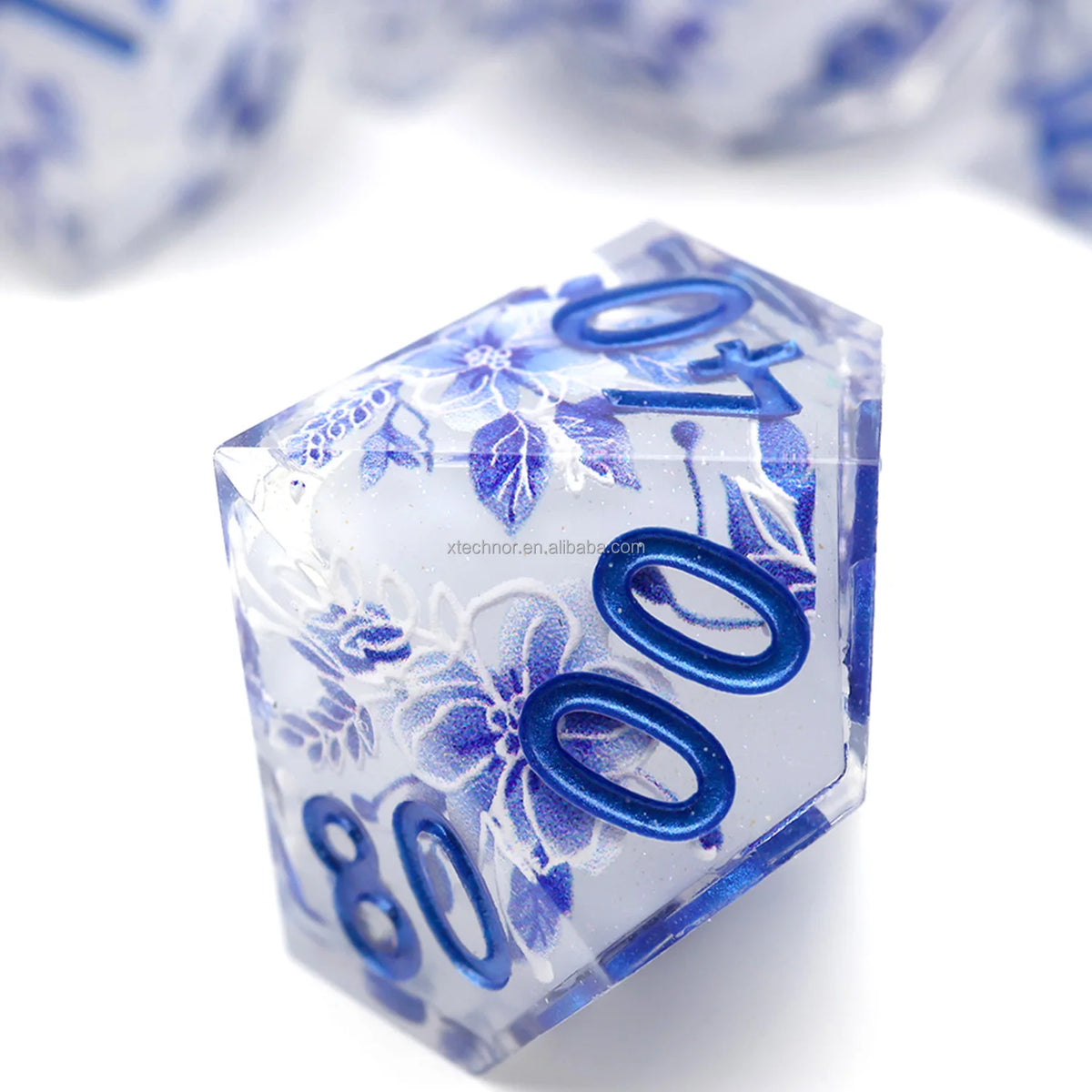 Sharp Edge Resin Dice Set - Assorted Designs – 21 Colours to Choose From