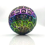 100 Side Hollow D100 Polyhedral Metal Dice Zinc Alloy Polygon Shape for Role-Playing Games  Playing Table Dice