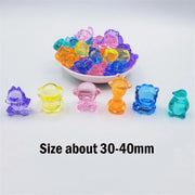 5 Pieces 30*30*22mm Acrylic Clear Animal Shape Game Pieces For Board Games Accessories