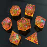 DND RPG Board Game Polyhedral Dice Set Sharp Resin D6 D20 for Dungeon Adventure and Board Games