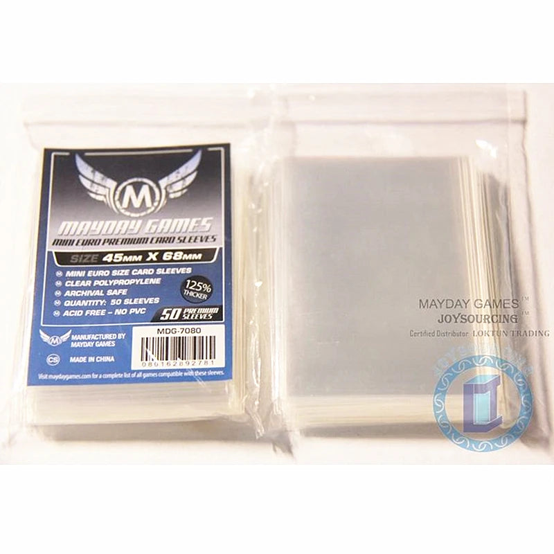 Clear Card Sleeves - 45 x 68mm