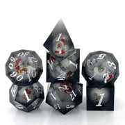Santa's Liquid Core Sharp Edge Resin Dice Set RPG Dungeons & Dragons Board Game Board Game Accessories