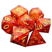 Board Games Polyhedral Edge Acrylic & Resin DND Dice Set with Square and 9-Piece for Role Playing Table Game Gift Rpg Dice-n15