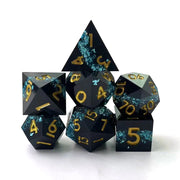7 Piece Set Polyhedron Resin Dice Sharp Edge Dice DND Dungeons & Dragons Game Dice