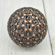 100 Side Hollow D100 Polyhedral Metal Dice Zinc Alloy Polygon Shape for Role-Playing Games  Playing Table Dice