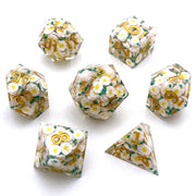 New Design Polyhedral Skull Resin Dice 7 Pieces sharp Edge Dice Manufacturers Direct Sales