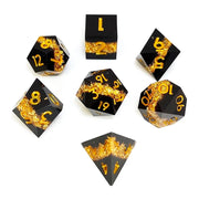7 Piece Set Polyhedron Resin Dice Sharp Edge Dice DND Dungeons & Dragons Game Dice
