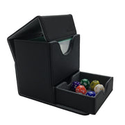 TCG Deck Case for Magic/YuGiOh Card Box Holder Containe Board Game Holder Satin Tower Dec Box: 100+ Black,Red,Blue,Green,Yellow