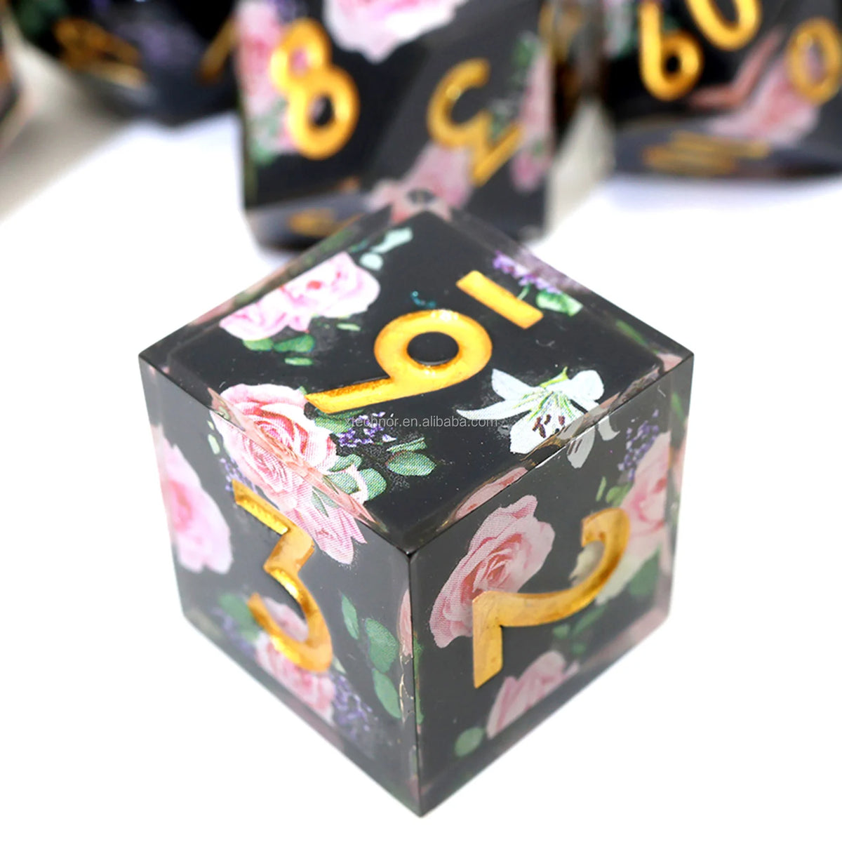 Sharp Edge Resin Dice Set - Assorted Designs – 21 Colours to Choose From