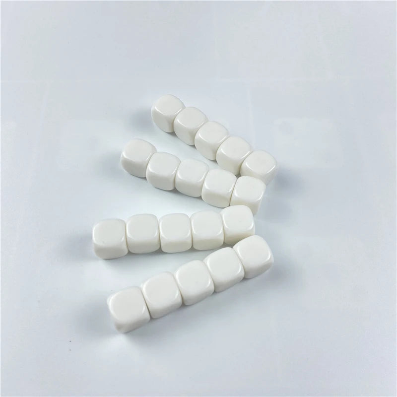 Writable Blank D6 Dice - 10 Pack