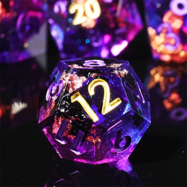 Resin Dice Set - Amethyst – Table-Ready Dice for Every Roll