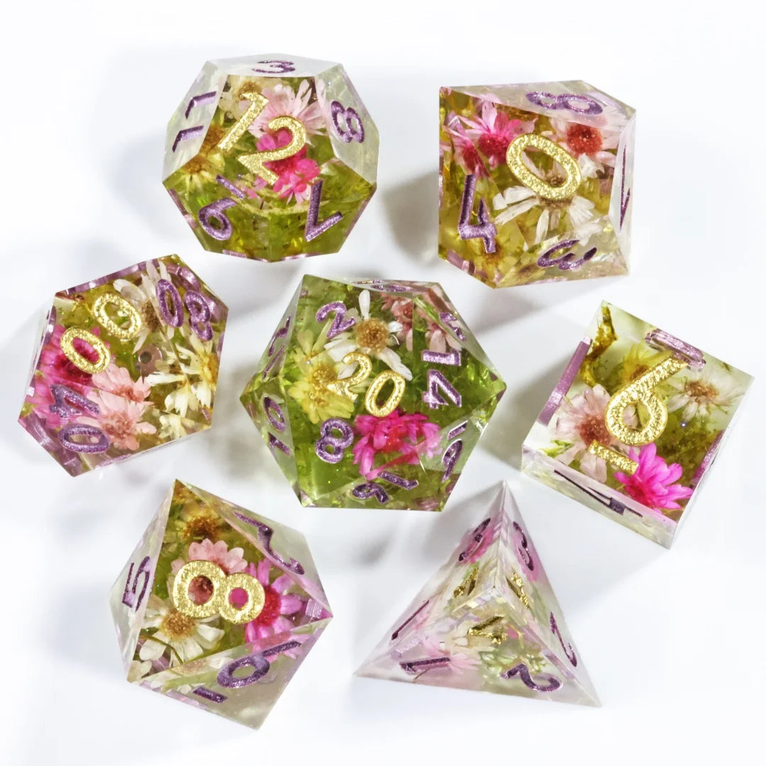 Resin Dice Set - Infinite Bloom – Table-Ready Dice for Every Roll