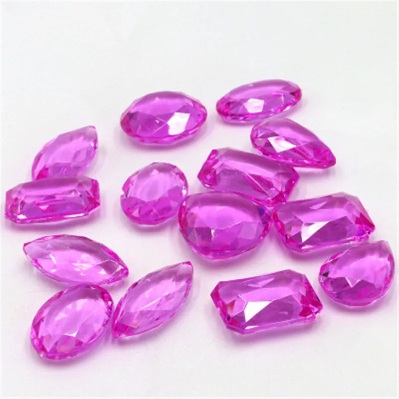 10Pcs 20-25mm Plastic Rectangular oval Diamond Shape Pawn Stone Pieces For Token Board Games Counter Accessories