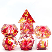 DND RPG Board Game Polyhedral Dice Set Sharp Resin D6 D20 for Dungeon Adventure and Board Games