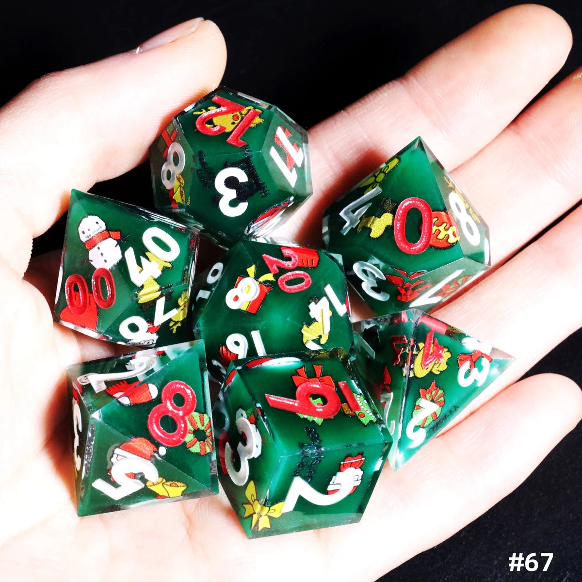 Sakura Bloom Resin Dice Set – 23 Colours to Choose From