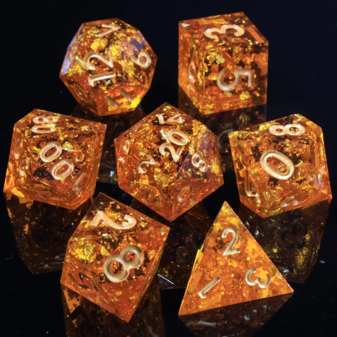 Resin Dice Set - Scorching Soul – 4 Colours to Choose From