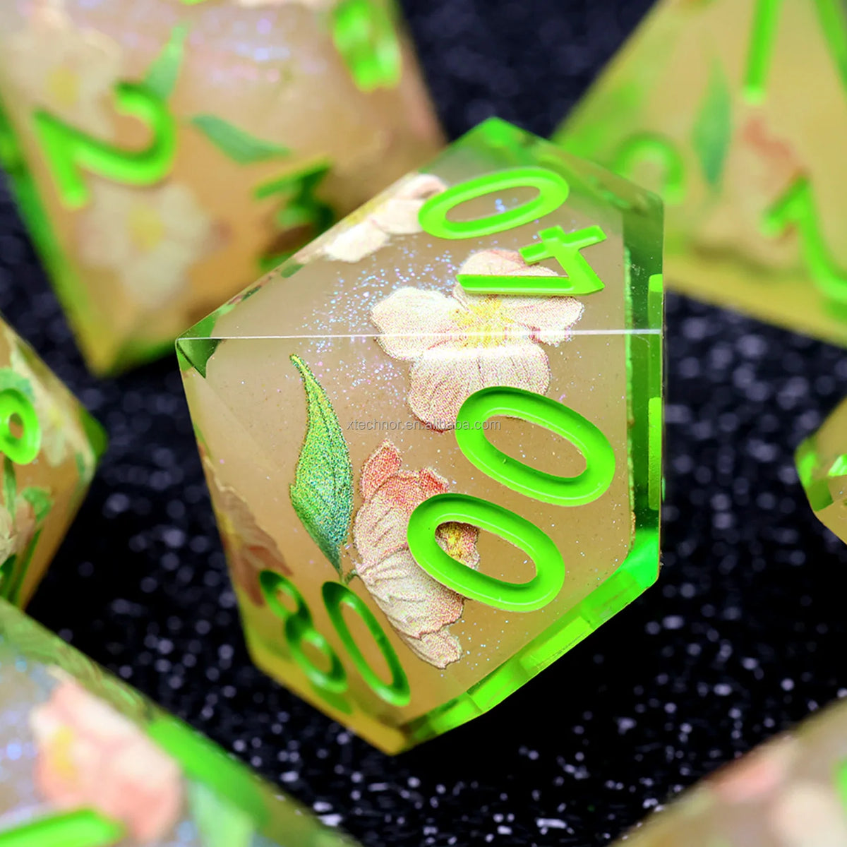 Sharp Edge Resin Dice Set - Assorted Designs – 21 Colours to Choose From