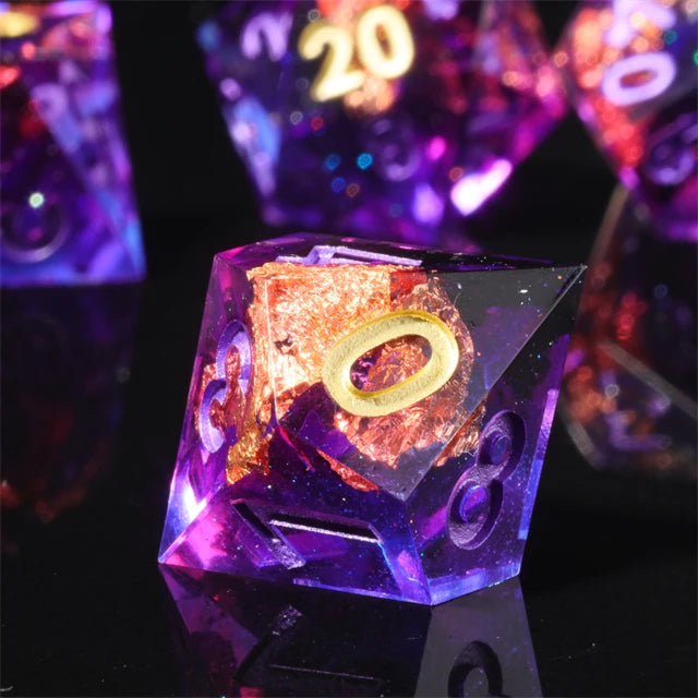 Resin Dice Set - Amethyst – Table-Ready Dice for Every Roll