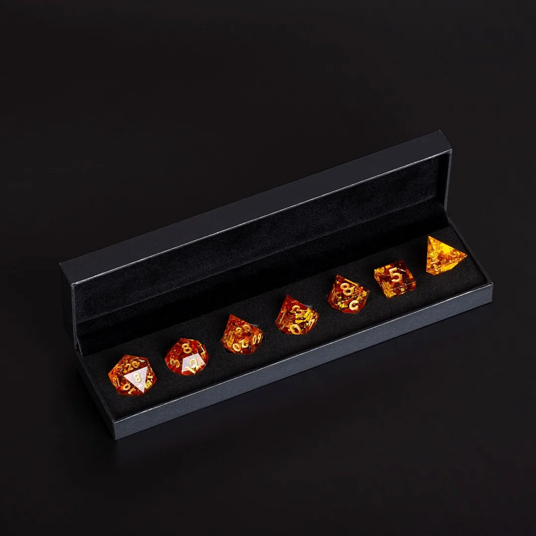 Resin Dice Set - Scorching Soul – 4 Colours to Choose From
