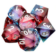 Board Games Polyhedral Edge Acrylic & Resin DND Dice Set with Square and 9-Piece for Role Playing Table Game Gift Rpg Dice-n15