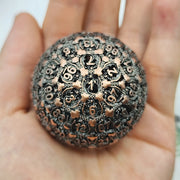 100 Side Hollow D100 Polyhedral Metal Dice Zinc Alloy Polygon Shape for Role-Playing Games  Playing Table Dice
