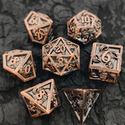 Hot Sale D20 Polyhedral Square Plated Eco-friendly Metal Dice Customizable Skeleton Hand Element Fantasy Sci-Fi New Foreign TRPG