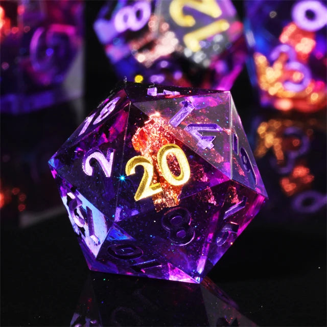 Resin Dice Set - Amethyst – Table-Ready Dice for Every Roll